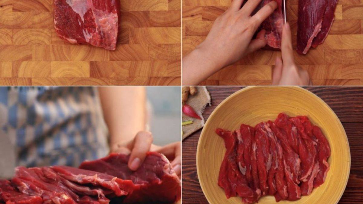 Cách làm bò khô bằng nồi chiên không dầu đơn giản bước 1