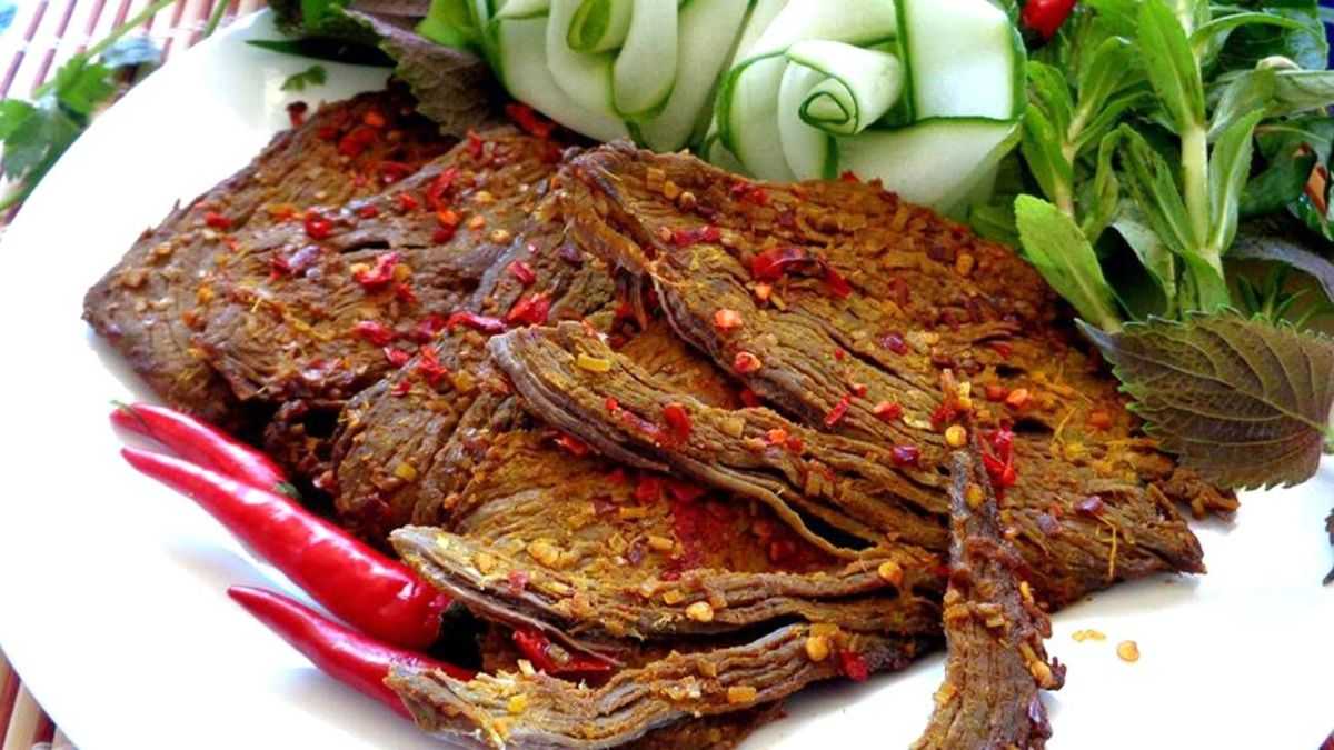Thành phẩm khô bò thơm ngon